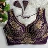 Tew Heavy Pure Soft Roman Silk Embroidery Work Blouse Collection Wholesale Online